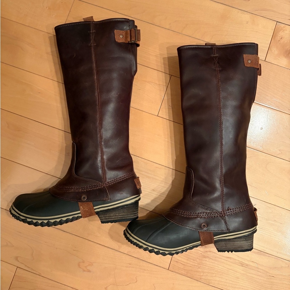 Like New Sorel Slimpack Riding Tall II boot Nutmeg/Muscade  Size 8.5